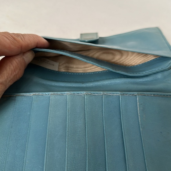 Bottega Veneta Woven Blue Leather Wallet - Picture 5 of 8